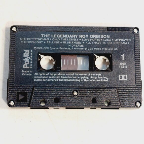 The Legendary Roy Orbison ~ The Greatest Hits (cassette, 1989) tested and works - Picture 2 of 3